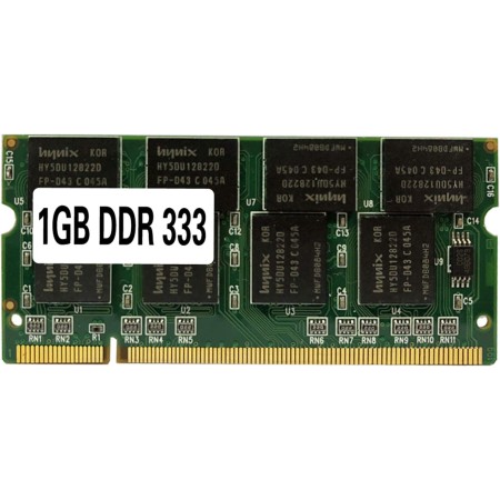 Memoria RAM para Ordenador portátil SO-DIMM PC2700 DDR 333 MHz 200PIN 1GB / DDR1 DDR333 PC 2700 333MHz 200 Pin para portátil