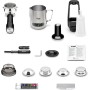 Sage Barista Express - Cafetera Profesional con Espumador de Leche Manual, Acero Inoxidable