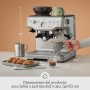 Sage Barista Express - Cafetera Profesional con Espumador de Leche Manual, Acero Inoxidable