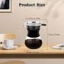 Pour Over Cafetera de Goteo, 400 ml Pour Over Coffee Maker, Cafetera de Goteo con Filtro, Reutilizable Cafetera Manual, Cafetera