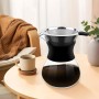 Pour Over Cafetera de Goteo, 400 ml Pour Over Coffee Maker, Cafetera de Goteo con Filtro, Reutilizable Cafetera Manual, Cafetera