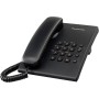 Panasonic KX-TS500EXW Teléfono fijo con cable (Tono configurable, Montable en pared, Compatible con audífonos), Color blanco
