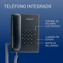Panasonic KX-TS500EXW Teléfono fijo con cable (Tono configurable, Montable en pared, Compatible con audífonos), Color blanco