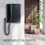 Panasonic KX-TS500EXW Teléfono fijo con cable (Tono configurable, Montable en pared, Compatible con audífonos), Color blanco