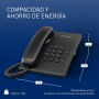 Panasonic KX-TS500EXW Teléfono fijo con cable (Tono configurable, Montable en pared, Compatible con audífonos), Color blanco