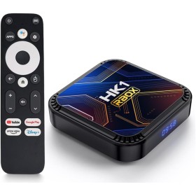 Android TV Box 13.0, 2024 Android TV Box HK1 RBOX K8S 4GB RAM 64GB ROM, WiFi 6 4K TV Box Android RK3528 Quad-Core 2.4G/5G WiFi