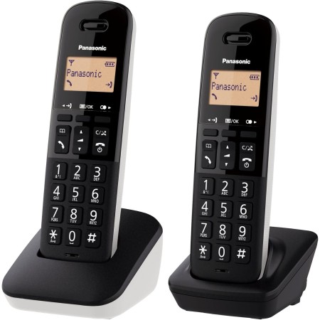 Panasonic KX-TGB612 Teléfono Inalámbrico Digital, Unidad Base y 2 Auriculares Identificador Y Bloqueador de Llamadas, Volumen