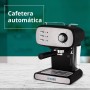 KUBO Cafetera Espresso, Presión 15 bar, Depósito Agua 1.2L, 850W, Vaporizador para capuchino o bebidas con leche, Limpieza Fácil