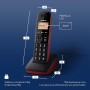 Panasonic KX-TGB612 Teléfono Inalámbrico Digital, Unidad Base y 2 Auriculares Identificador Y Bloqueador de Llamadas, Volumen
