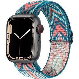 SITAFU Correa Compatible con Apple Watch Correa 38mm 40mm 41mm Pulsera de Nylon Elástica Hombres Mujeres - Correas de Repuesto