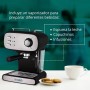 KUBO Cafetera Espresso, Presión 15 bar, Depósito Agua 1.2L, 850W, Vaporizador para capuchino o bebidas con leche, Limpieza Fácil