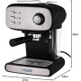 KUBO Cafetera Espresso, Presión 15 bar, Depósito Agua 1.2L, 850W, Vaporizador para capuchino o bebidas con leche, Limpieza Fácil