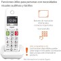 Gigaset E290 - Teléfono DECT Inalámbrico - Botones Grandes - Pantalla Iluminada en Blanco y Negro - Control de Volumen, Blanco