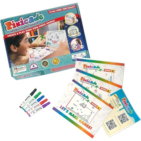 Pixicade Creador de videojuegos | Kit STEM para crear y jugar tus propios videojuegos | Juguete educativo para niñas y niños a