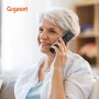 Gigaset E290 - Teléfono DECT Inalámbrico - Botones Grandes - Pantalla Iluminada en Blanco y Negro - Control de Volumen, Blanco