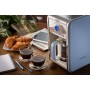 Ariete 1342 Cafetera de goteo vintage, 2000 W, 2.1 litros, Acero Inoxidable, Azul