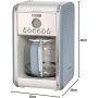 Ariete 1342 Cafetera de goteo vintage, 2000 W, 2.1 litros, Acero Inoxidable, Azul