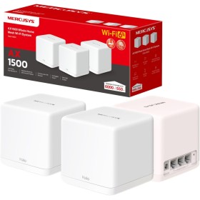 Mercusys HALO H60X Bi-bande (2,4 GHz / 5 GHz) Wi-Fi 6 (802.11ax) Blanc 2 Interne