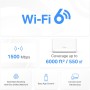 Mercusys HALO H60X Bi-bande (2,4 GHz / 5 GHz) Wi-Fi 6 (802.11ax) Blanc 2 Interne
