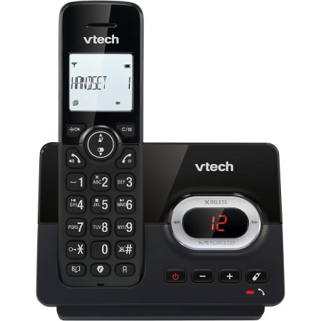 VTech CS2001 Teléfono inalámbrico casa Duo, Teléfono Fijo inalámbrico DECT con Refuerzo de Volumen, Manos Libres, Función de