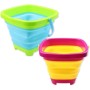 TLHWIN Cubo Plegable de 3 Piezas Cubo telescópico Cubo de Arena Cubo Plegable de Silicona, para niños Juego de Playa Equipo de