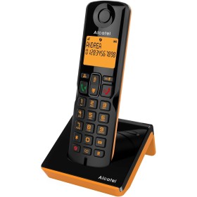 ALCATEL S280 - Teléfono inalámbrico DECT - Diseño Compacto - Pantalla Grande retroiluminada - Manos Libres - Bloqueo de Llamadas