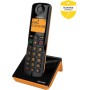 ALCATEL S280 - Teléfono inalámbrico DECT - Diseño Compacto - Pantalla Grande retroiluminada - Manos Libres - Bloqueo de Llamadas