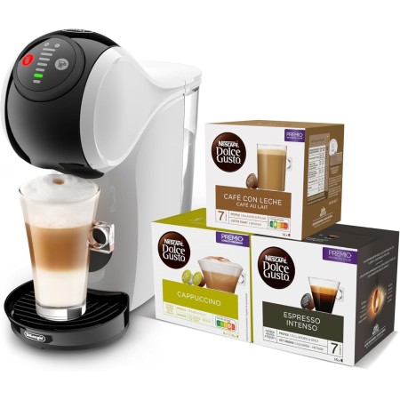 De'Longhi Dolce Gusto Genio S EDG226.A, Máquina de Café en Cápsulas, Incluye 3 Paquetes de Cápsulas, Diseño Compacto, Tamaño de