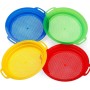 Lotvic Sifter Colador de juguete kit de juguete para playa arena nieve sólido sifter verano juegos de playa para niños pequeños