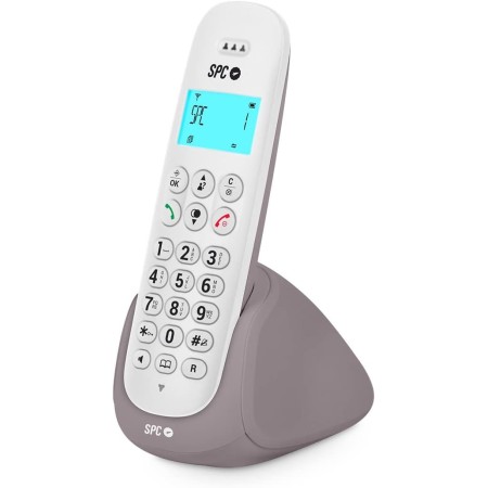SPC Art – Teléfono Fijo inalámbrico con Pantalla iluminada, identificador de Llamadas, Manos Libres, Agenda, Modo Mute,