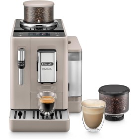 De'Longhi Rivelia EXAM440.35.BG, Cafetera Superautomática con Espumador de Leche Manual, Tamaño Compacto, 8 Recetas, Pantalla