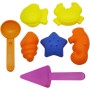 KEQAR 7 Piezas Juguetes Playa para Niños, Conjunto Arena con Pala, Moho Arena Animales Marinos, Adecuado Playa y Piscina, Regalo