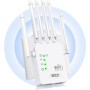 Repetidor WiFi,Amplificador señal WiFi Potente,6 Antenas,2 Puertos LAN,Extensor WiFi para el Hogar y la Oficina,Fácil de
