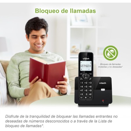 VTech CS2000 Teléfono inalámbrico casa DECT, Telefono Personas Mayores Fácil de Usar Escucha Extra Fuerte Bloqueo de Llamadas