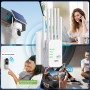 Repetidor WiFi,Amplificador señal WiFi Potente,6 Antenas,2 Puertos LAN,Extensor WiFi para el Hogar y la Oficina,Fácil de