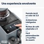 De'Longhi Rivelia EXAM440.35.BG, Cafetera Superautomática con Espumador de Leche Manual, Tamaño Compacto, 8 Recetas, Pantalla