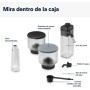 De'Longhi Rivelia EXAM440.35.BG, Cafetera Superautomática con Espumador de Leche Manual, Tamaño Compacto, 8 Recetas, Pantalla