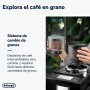 De'Longhi Rivelia EXAM440.35.BG, Cafetera Superautomática con Espumador de Leche Manual, Tamaño Compacto, 8 Recetas, Pantalla