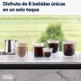 De'Longhi Rivelia EXAM440.35.BG, Cafetera Superautomática con Espumador de Leche Manual, Tamaño Compacto, 8 Recetas, Pantalla