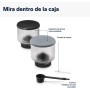 De'Longhi Rivelia EXAM440.35.BG, Cafetera Superautomática con Espumador de Leche Manual, Tamaño Compacto, 8 Recetas, Pantalla