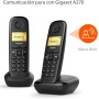 Gigaset A270 Duo - Dos Teléfonos DECT Inalámbrico - Pantalla Gráfica Iluminada - Manos Libres - Teclado fácil de usar, Negro