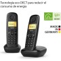 Gigaset A270 Duo - Dos Teléfonos DECT Inalámbrico - Pantalla Gráfica Iluminada - Manos Libres - Teclado fácil de usar, Negro