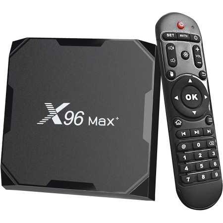 Android 9.0 TV Box 4GB RAM 32GB ROM, X96 MAX+ Android Box Amlogic S905X3 Quad-Core 2.4G + 5.8G WiFi Bluetooth 4.0 4K 60fps HDR