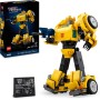 LEGO Icons Transformers Bumblebee Figura de Acción Articulada de Robot Coleccionable, Maqueta para Adultos, Kit de Construcción,