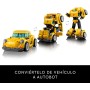 LEGO Icons Transformers Bumblebee Figura de Acción Articulada de Robot Coleccionable, Maqueta para Adultos, Kit de Construcción,