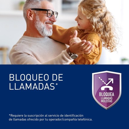 Panasonic KX-TGC250SPB Teléfono Inalámbrico Digital con Bloqueo De Llamadas No Deseadas, Pantalla Fácil De Leer, Altavoz Manos