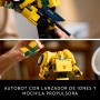 LEGO Icons Transformers Bumblebee Figura de Acción Articulada de Robot Coleccionable, Maqueta para Adultos, Kit de Construcción,