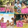 Czemo Bolsa de Playa Malla Grande Ligero con Cremallera 7 Bolsillos pequeños, de Picnic para Niñas, Reusable Shopping Bags para