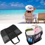 Czemo Bolsa de Playa Malla Grande Ligero con Cremallera 7 Bolsillos pequeños, de Picnic para Niñas, Reusable Shopping Bags para
