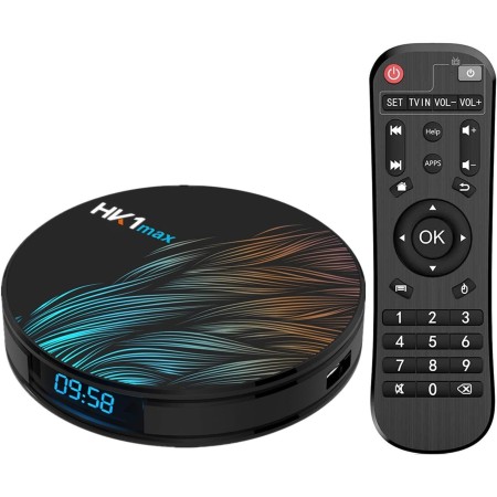 Sofobod HK1 MAX Android 10.0 TV Box, 2GB RAM 16GB ROM,RK3318 Quad Core 64bit Cortex-A53, 2.4G/5G Dual Wi-Fi, BT4.0, H.265